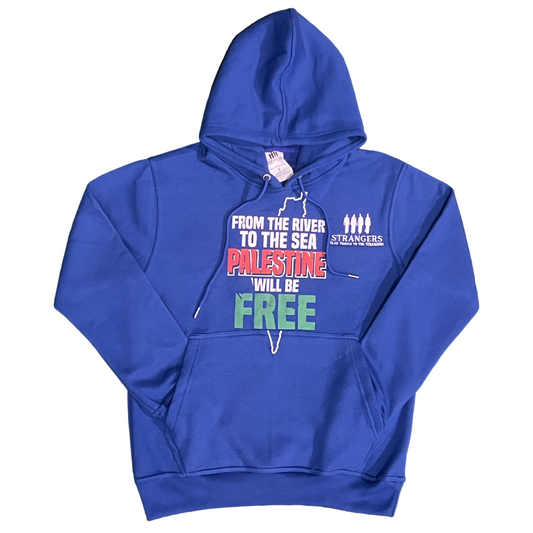 Strangers Palestinian Hoodie Blue